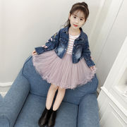 ♪即納品♪mineka&キッズワンピース・デニムジャケット・長袖・セットアップ・110cm　160cm