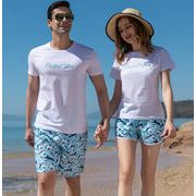 カップル 海やプール レジャー  海水パンツ サーフパンツ 水着 レデイース メンズ ショートパンツ