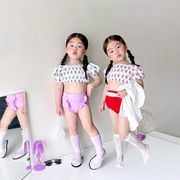【2023春新作】韓国風子供服 キッズ　セット水着 女の子 ベビー 子供用 　帽子付き