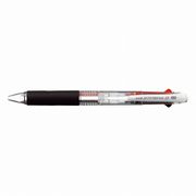 三菱鉛筆 なめらか油性ボールペン ジェットストリーム 2色 0.7mm 透明 SXE230007.T