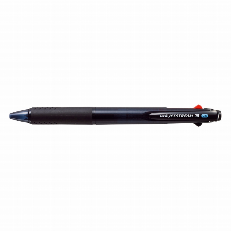 三菱鉛筆 なめらか油性ボールペン ジェットストリーム 3色 0.5mm 透明ブラックSXE340005.T24