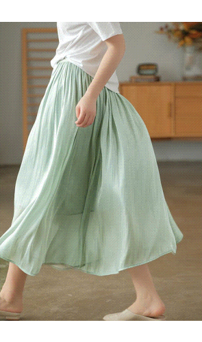 春夏　チュールスカート　ロングスカート　ウェストゴム　ロング丈　薄手 大きいサイズ