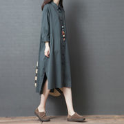 秋の装い新作2023韓国ゆったり大きめサイズファッション快適無地ミディアム丈シャツスカート