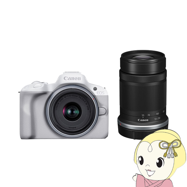 ミラーレス一眼デジタルカメラ Canon キャノン EOS R50 ダブルズームキット [ホワイト]