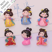 古風女の子 女子 樹脂パーツ デコパーツ DIYパーツ 手芸 ハンドメイド アクセサリーパーツ 韓国風