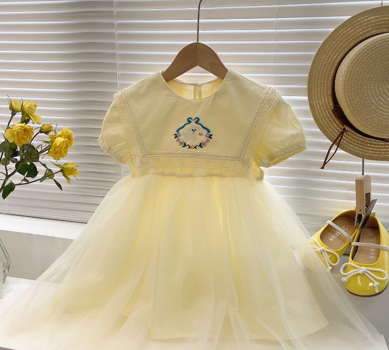 キッズ  半袖 可愛い  子供服 ファッション 2022新作 韓国風子供服 花柄 ワンピース 90cm-140cm