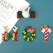 クリスマス デコパーツ  生地 パッチ 刺繍アップリケDIY ヘアアクセサリーバッグ装飾 貼り付けパーツ