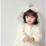 INS 人気  韓国風 ベビー  子供用 髪飾り ヘアアクセサリー カチューシャ 誕生日  キッズ  撮影道具2色