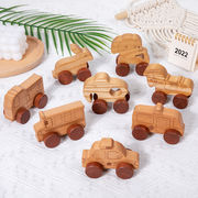 おもちゃ  木製車  子供用品  知育玩具  ホビー用品  出産祝い  手握る玩具  木質おもち