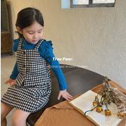春秋  人気     韓国風子供服    キッズ   ベビー服    キャミソール+ショートスカート   セットアップ