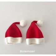 秋冬新作 子供帽子 ハット   韓国風 クリスマス ニット子供用 キャップ    保温