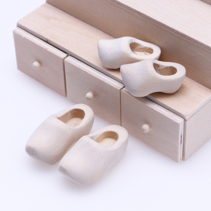 ins  雑貨  模型  撮影道具  ミニチュア  モデル  インテリア置物   デコレーション 木製  靴  2サイズ