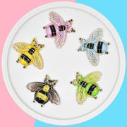 DIY素材  手芸diy用  貼り付けパーツ  デコパーツ   デコレーションパーツ   ミツバチ  ハンドメイド  5色