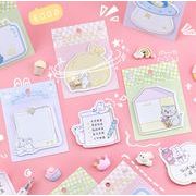 うさぎ 猫  文房具 便箋   シッキーノート  付箋ふせん  ポストイット   メモ用紙 30枚入 付箋紙