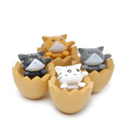 DIY  人気   模型  ミニチュア   インテリア置物    モデル    デコレーション   卵の猫  おもちゃ  4色