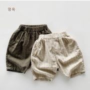 2023夏人気  韓国風子供服    キッズ   ベビー服    パンツ   ショートパンツ  ストライプ   男女兼用  2色