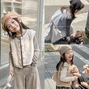 2025秋冬新作  韓国風子供服  キッズ服   カジュアル  トップス   チョッキ   ベスト  コート 3色
