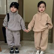 ins冬新品   韓国風子供服  キッズ服   長袖   パーカー +ズボン  セットアップ   男女兼用
