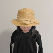ins夏新作 韓国風子供服 キッズ 帽子  子供帽子  日よけ帽  紫外線対策  日焼け止め  草編み帽子 2色