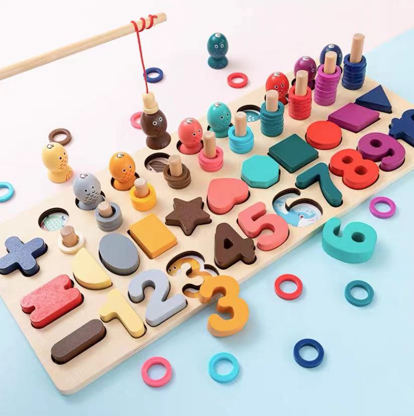 木製  知育玩具 釣り  子供玩具     ベビー用品   出産祝い  撮影道具  おもちゃ   遊び用  贈り物