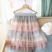 ins夏人気   韓国風子供服  キッズ  スカート  プリンセス  ファッション 【110-160cm】