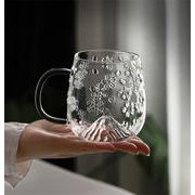 このお値段なら納得 INSスタイル グラス ウォーターカップ 耐熱 コーヒーカップ 氷河 大人気 家庭用