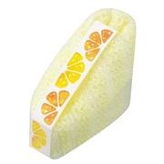 【新登場！日本製！肌に優しいボディタオル！】泡立ちマシュマロボディタオル  フルーツサンド オレンジ