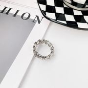 欧米ヒップホップパンク キューバ指輪マイナーデザイン気品 シンプル チタン