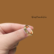 韓国風　指輪ファッション指輪ペアリングチタン鋼