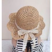 2023★夏新作★キッズ帽子★麦わら帽子★草編み