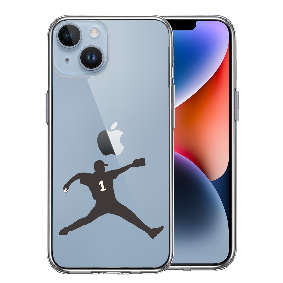 iPhone 14 Plus 側面ソフト 背面ハード ハイブリッド クリア