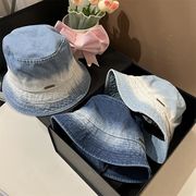 漁夫帽　デニム帽子　バスケットハット　春夏　紫外線対策　折りたたみ　韓国ファッション