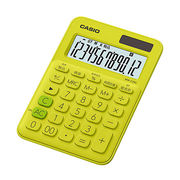 【5個セット】 カシオ計算機 カラフル電卓 ミニジャストタイプ ライムグリーン MW-C2