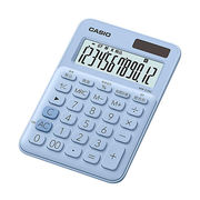 【5個セット】 カシオ計算機 カラフル電卓 ミニジャストタイプ ペールブルー MW-C20