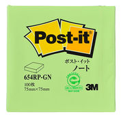 【20個セット】 3M Post-it ポストイット 再生紙 ノート グリーン 3M-65