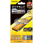 エレコム iPhone 14 ガラスフィルム ダイヤモンドコーティング 高透明 PM-A2