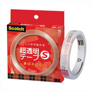 【10個セット】 3M Scotch スコッチ 超透明テープS 紙箱入 15mm幅 3M-
