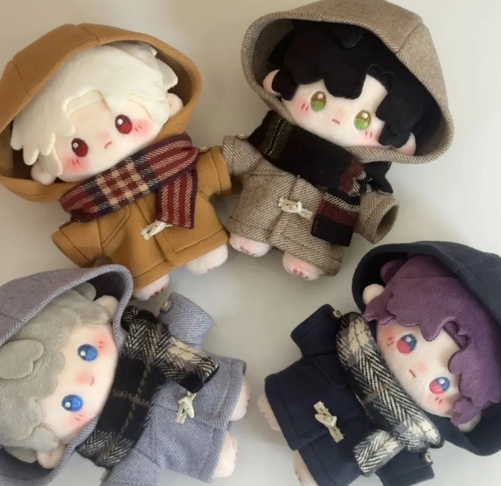 トレンチコート ぬいぐるみ用服 子供用品 おもちゃ 人形着せ替え ミニドール 玩具 10cm 4色
