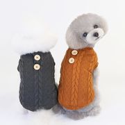 秋冬  犬服     ペット用品  ニットセーター   保温  ペット服  猫犬兼用     ネコ雑貨3色