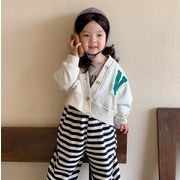 超人気  韓国風 子供服    ベビー     長袖  トップス    コート カーディガン  2色