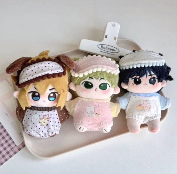 パジャマ  ぬいぐるみ用服  人形着せ替え ミニドール 着せ替え服  お人形の服 デコパーツ  10/20cm用