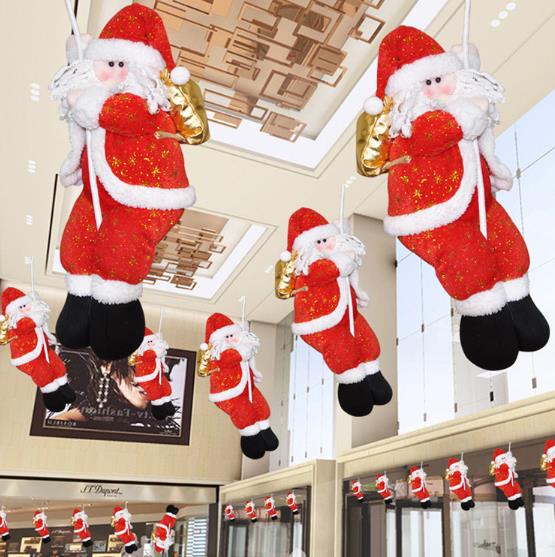 北欧 クリスマス 飾り  クライミングロープサンタクロース クリスマスツリー  インテリア 装飾   撮影道具