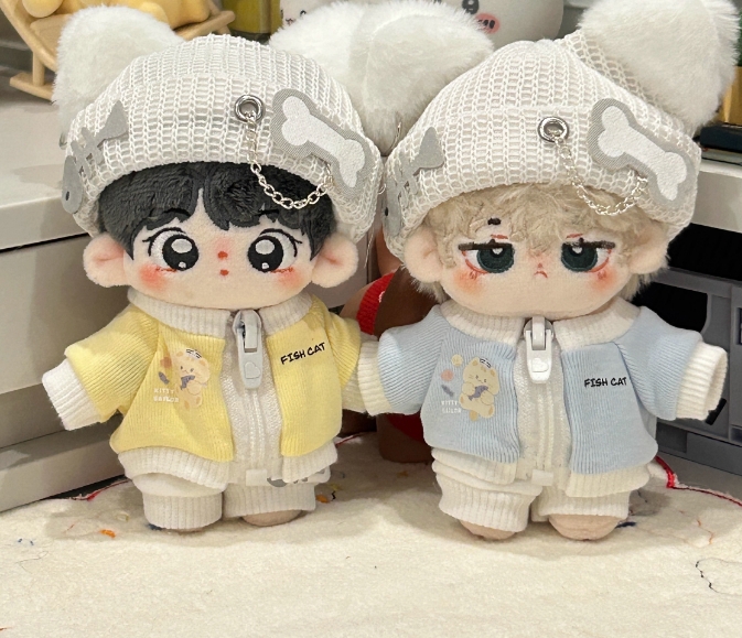 帽子+ コート +ズボン ぬいぐるみ用服  ミニドール ミニチュア  人形着せ替え  お人形の服  10/15/20cm用