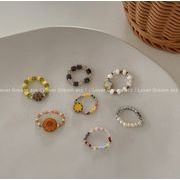 指輪   韓国風  ビーズ リング   アクセサリー  リング   雑貨   レディース    ファッション小物