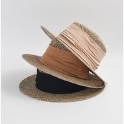プラスワンでお洒落見え 麦わら帽子 夏 紫外線対策 uvカット 小顔対策 レディース サンバイザー