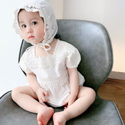 ベビーロンパース　子供服　赤ちゃん　キッズ服　カバーオール　オールインワン　可愛い　帽子付き　韓版
