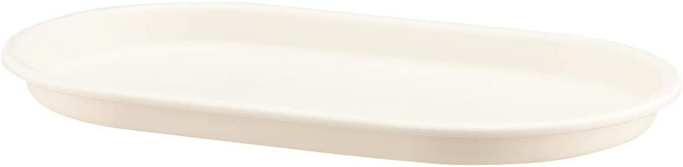 グロウプレート オーバル 33型 ホワイト 大和プラスチック