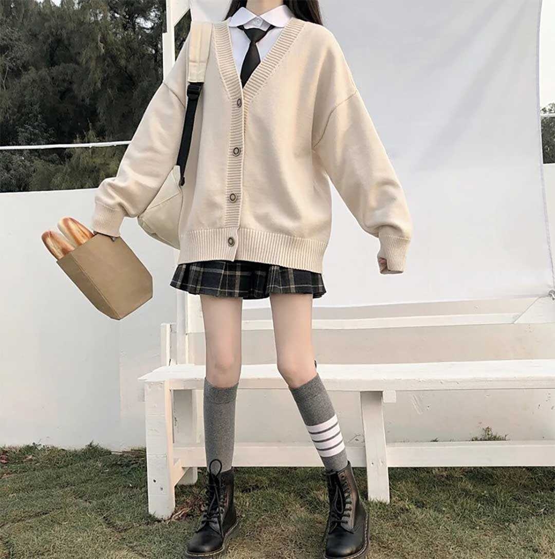 【2024年新作】 A256/S755(中古)大阪府 /M/セーター 制服3点 信太高校 学生服