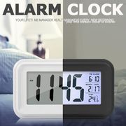 目覚まし時計 デジタル時計 光 シンプル おしゃれ 置き時計 夜間バックライト 自動点灯 温度計 アラーム
