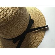 帽子 レディース 夏 麦わら帽子 UV 大きいサイズ つば広 ハット UVカット 100% ストローハット